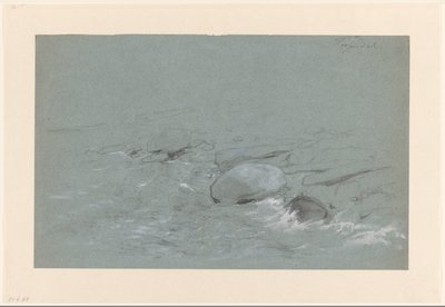 Tyssedal, Norveç yakınlarındaki kayalar ile kıyı manzarası by Willem Maris