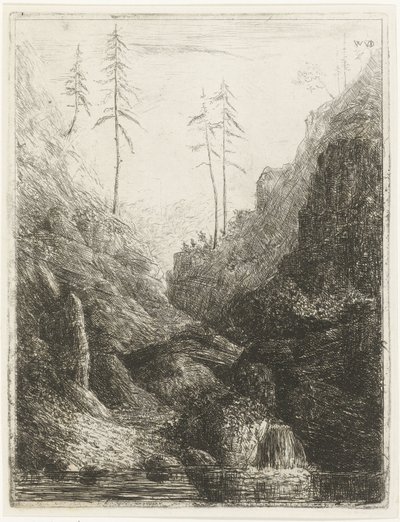 kayalık manzara by Willem Matthias Jan van Dielen