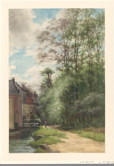 Haagse Bos'taki Bezuidenhout'taki hendek boyunca görüntüleyin by Willem Oppenoorth