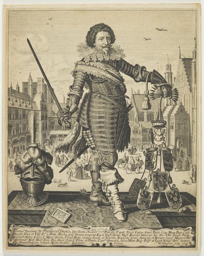 Frederik Hendrik, Orange Prensi, 1634 dolayları (gravür) by Willem Outgertsz Akersloot