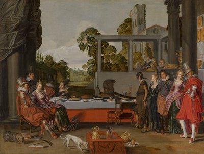 Bir Terasta Neşeli Şirket, 1616-17 by Willem Pietersz Buytewech