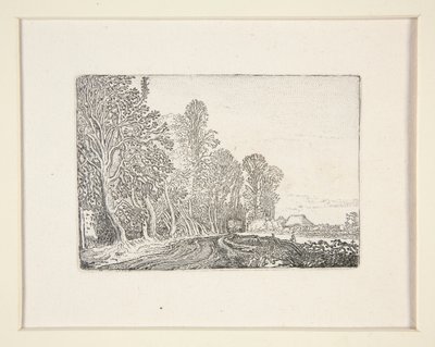 Ormanın kenarındaki yol, Manzaralar Setinden 4. Plaka by Willem Pietersz. Buytewech