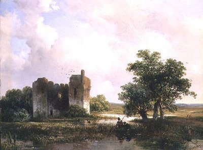 Kalıntılar ile manzara (panel) by Willem Roelofs
