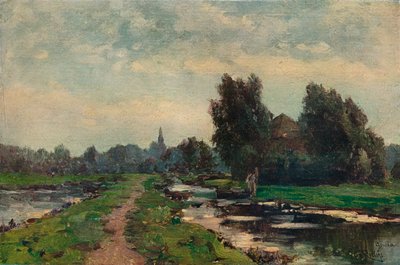 Gouda yakınlarında, 19. yüzyıl by Willem Roelofs