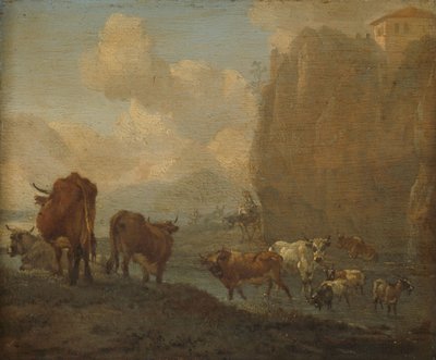Nehir Kenarında Hayvancılık by Willem Romeyn