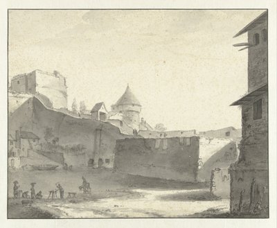 Nantes'teki Erdre üzerindeki köprünün görünümü by Willem Schellinks