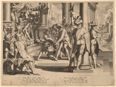 Adalet Alegorisi by Willem Swanenburgh, after Joachim Anthonisz Wtewael