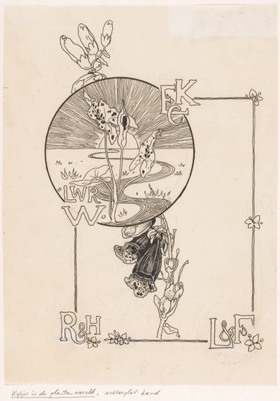 Bant tasarımı: Knappert, Emilie C., Views into the Plant World, 1893 by Ludwig Willem Reymert Wenckebach