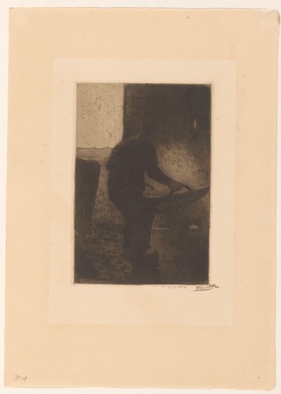 Kazanan adam by Willem Witsen (signed by artist)