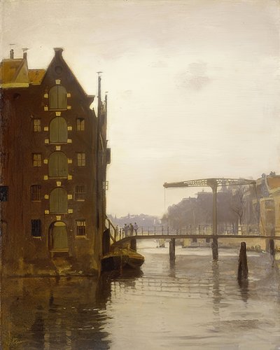 Bodenspeicher in einer Amsterdamer Gracht (Uilenburg