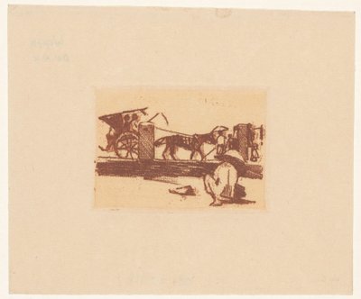 Buitenzorg'da çömelme figürü ve bir sado by Willem Arnoldus Witsen