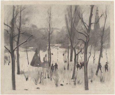 Karda ağaçların arasında çocuklar by Willem Arnoldus Witsen