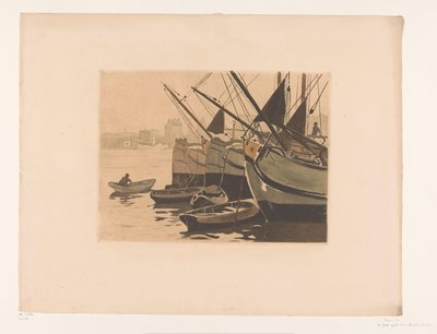 Lüteriyen kilisesi ile 't IJ'de mavnalar Üç mavna 't IJ II'de mavnalar by Willem Arnoldus Witsen