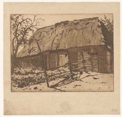 Brabant'ta çitli ahır by Willem Arnoldus Witsen