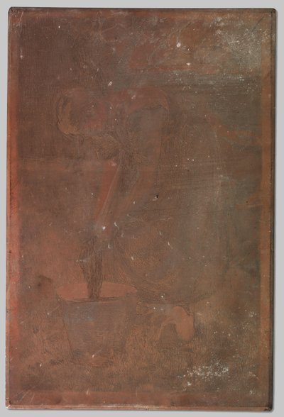 Çamaşır kovası duran kadın by Willem Arnoldus Witsen