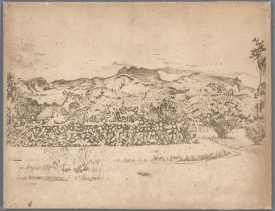 De Kloet yanardağının görünümü, Gambar by Willem Arnoldus Witsen