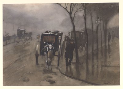 Bekleyen arabalar, Londra by Willem Arnoldus Witsen
