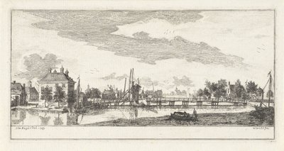 Uithoorn köyünün görünümü by Willem Writs