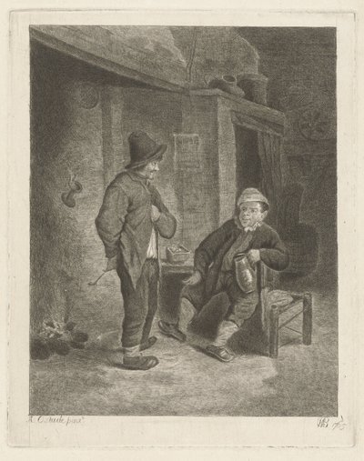 Çiftçiler ile iç by Willem de Bruin