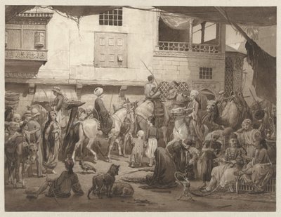 Kahire'de sokak by Willem de Famars Testas