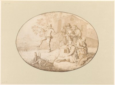 Bir grup Romanı ziyaret eden zarif çift by Willem de Heer
