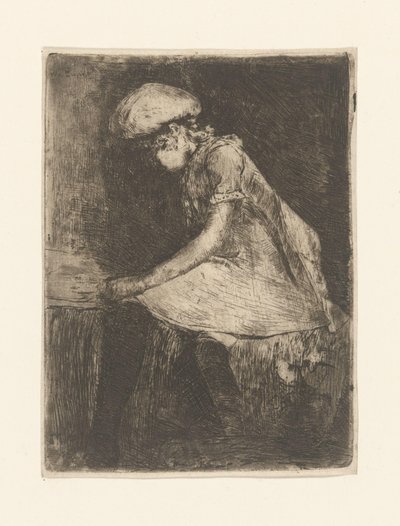 Okuyan kız (profilde) (orijinal başlık) by Willem de Zwart (signed by artist)