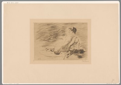 uzanmış çıplak kadın uzanmış çıplak (orijinal başlık) by Willem de Zwart (signed by artist)