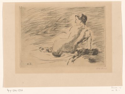 uzanmış çıplak kadın uzanmış çıplak (orijinal başlık) by Willem de Zwart (signed by artist)