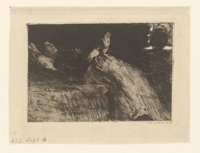 uzanmış kadın (orijinal başlık) by Willem de Zwart (signed by artist)