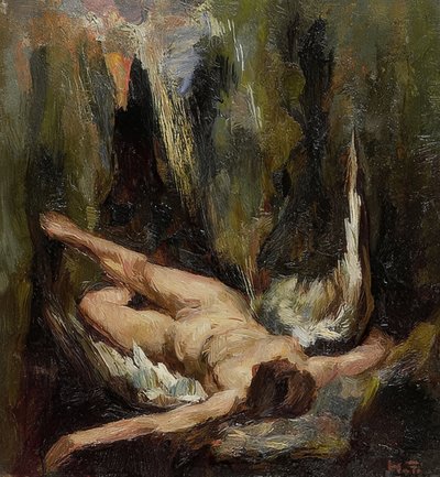 düşmüş melek (De gevallen engel) by Willem de Zwart