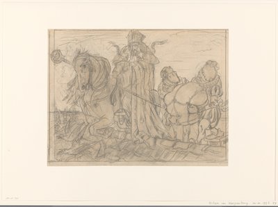 Bir çatıda iki Piet ile Sinterklaas by Willem van Konijnenburg