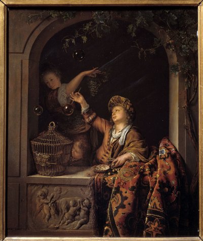 Sabun köpüğü. Willem Van Mieris