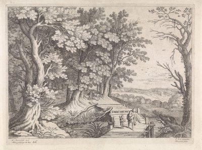 İbrahim ve İshak ile Manzara İtalyan manzaraları (dizi başlığı) by Willem van Nieulandt (II)