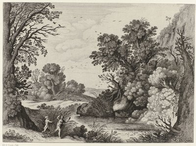 Pan ve Syrinx ile Manzara by Willem van Nieulandt (II)