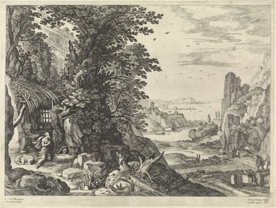 Aziz Jerome ile manzara by Willem van Nieulandt (II)