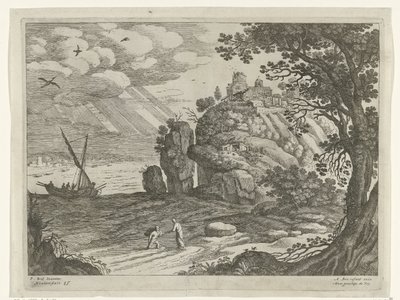 mucizevi yakalama İtalyan manzaraları (dizi başlığı) by Willem van Nieulandt (II)