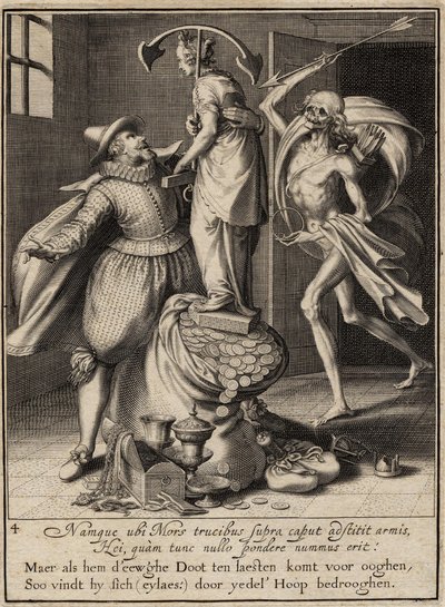 Adamı Vurmak Üzere Okla Ölüm, 1609 by Willem van Swanenburgh