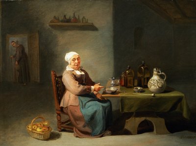 Mutfakta Bir Kadın by Willem van the Elder Herp