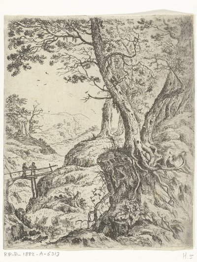 Ahşap köprü ile manzara by Willem von Bemmel