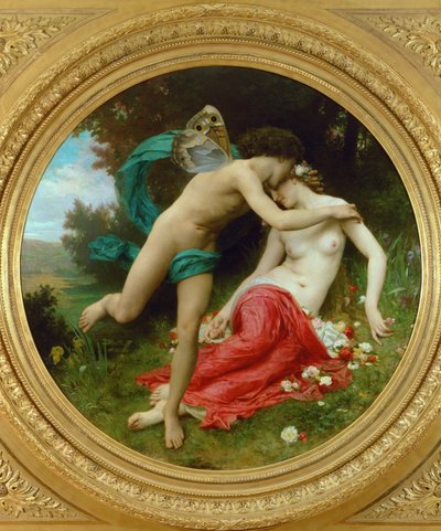 Flora ve Zephir (tuval üzerine resim) by William-Adolphe Bouguereau