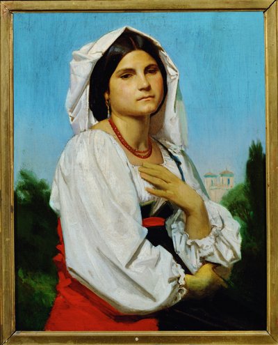 Therese (tuval üzerine resim) by William-Adolphe Bouguereau