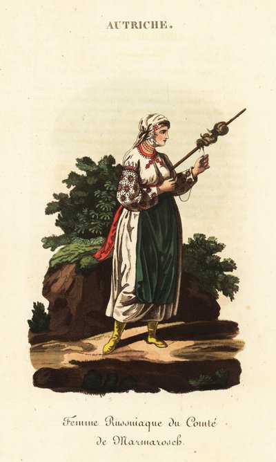 Rus serf kadın, Macaristan Krallığı by William (after) Alexander