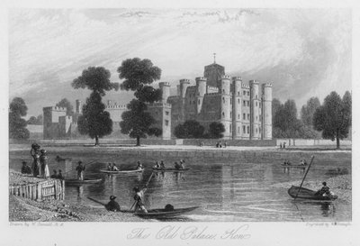 The Old Palace, Ken (engraving) by William (after) Daniell