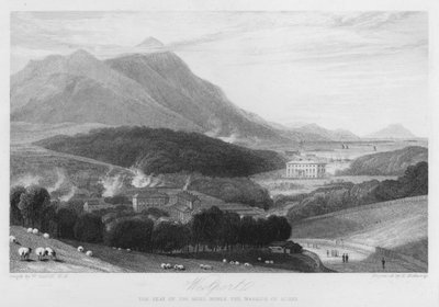 Westport, Sligo Markisinin koltuğu (gravür) by William (after) Daniell