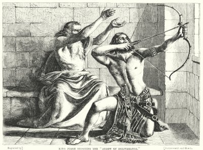 Kral Joash Kurtuluş Okunu çekerken (gravür) by William (after) Dyce