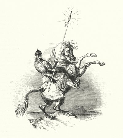 Pirinç Süvari (gravür) by William (after) Harvey