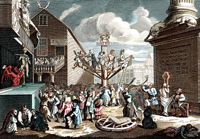 Güney Denizi Planının sembolik baskısı by William (after) Hogarth
