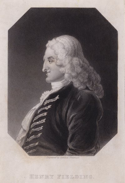 Henry Fielding, İngiliz romancı ve oyun yazarı (gravür) by William (after) Hogarth