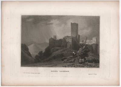 Lahneck'i harabeye çevir by William (after) Tombleson