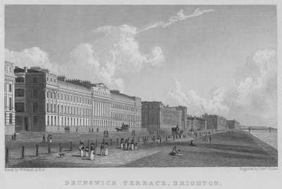 Brunswick Terrace, Brighton (gravür) by William (after) Westall